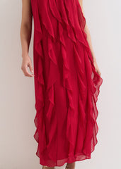 Helena Red Maxi Dress Red