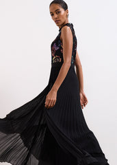 Lela Sequin Dress Black