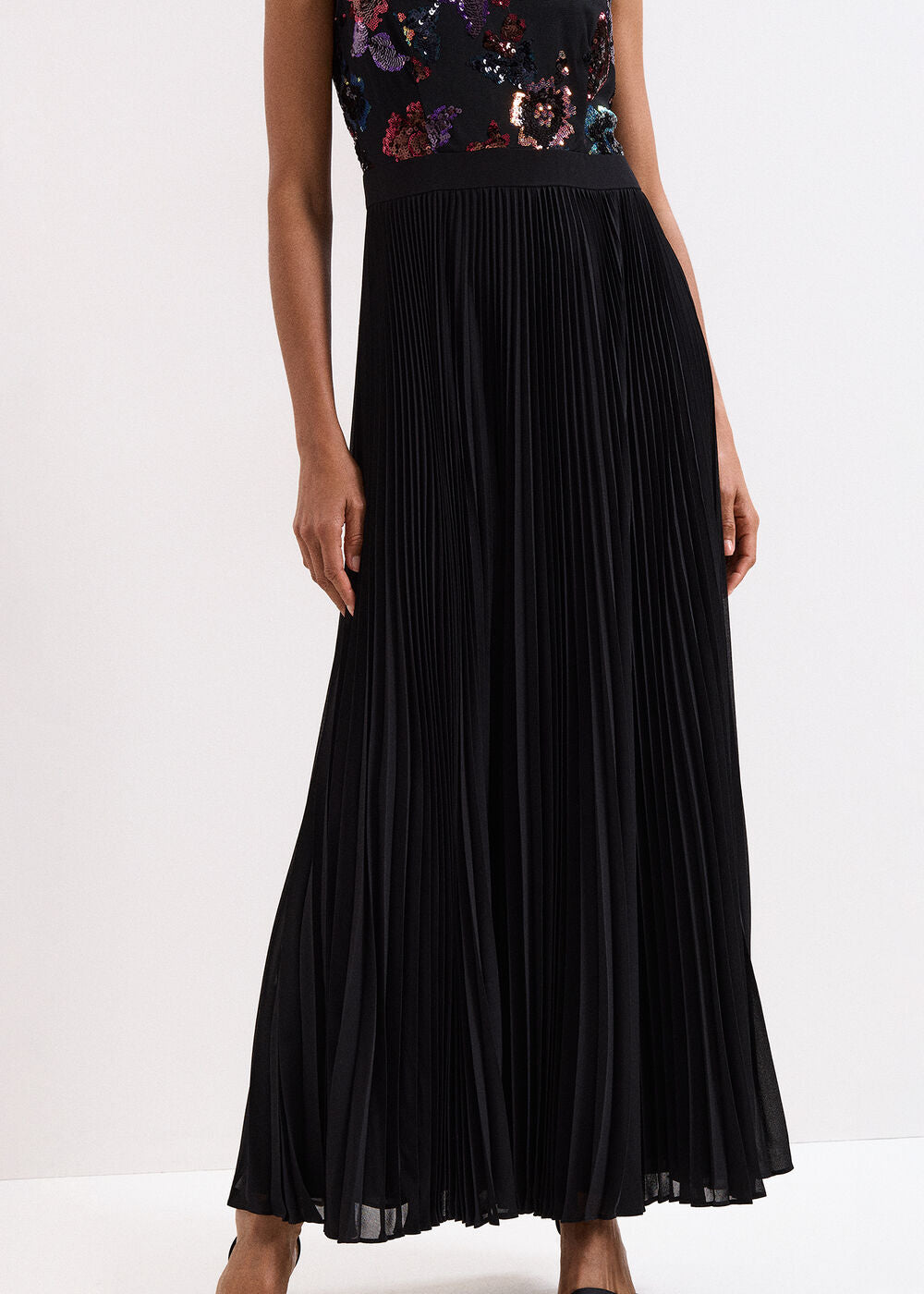Lela Sequin Dress Black