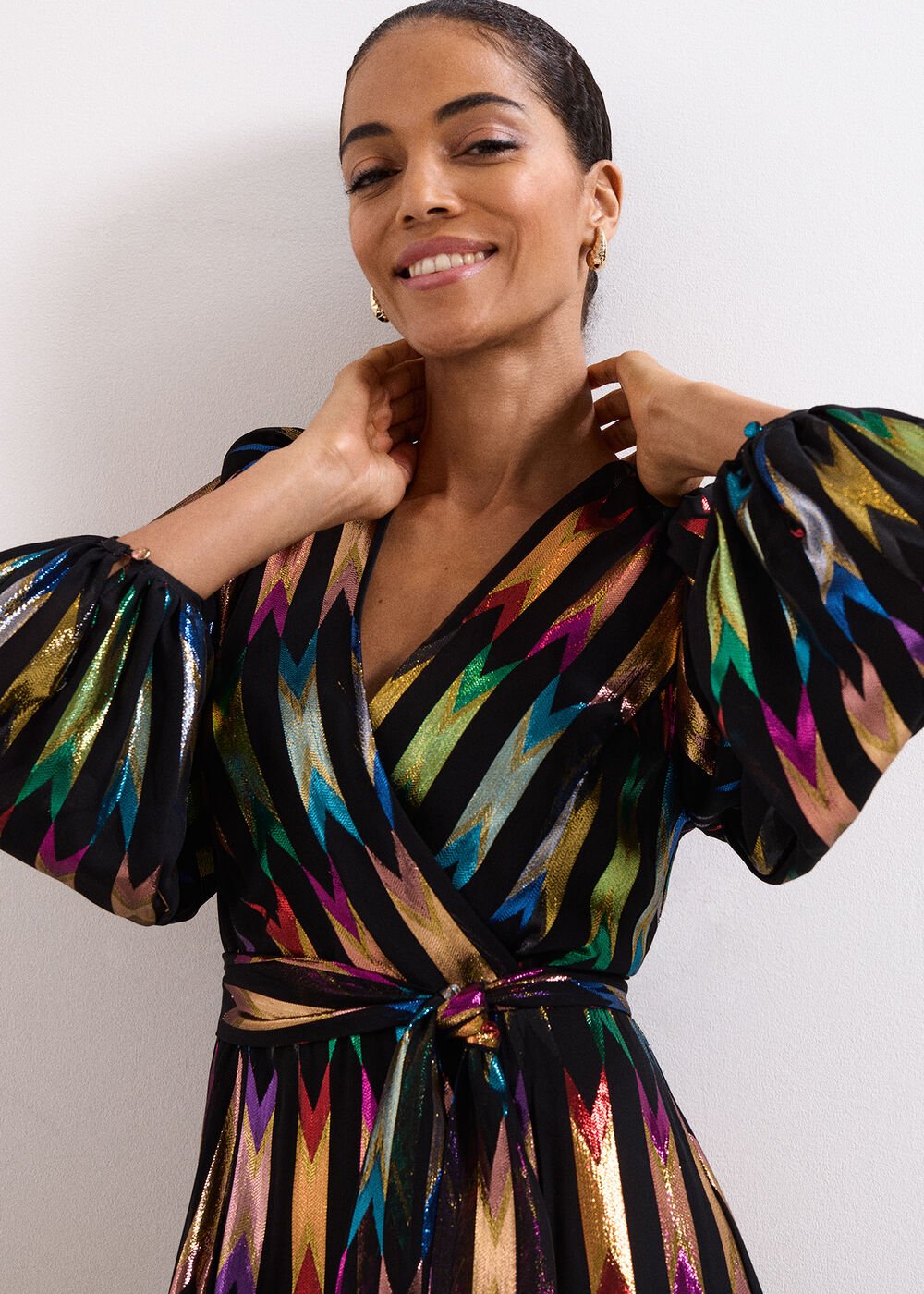 Ellia Shimmer Dress Multi