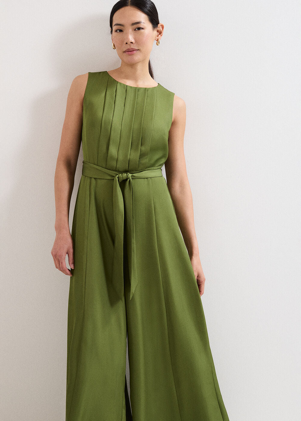 Janine Green Wide Leg Jumpsuit Green