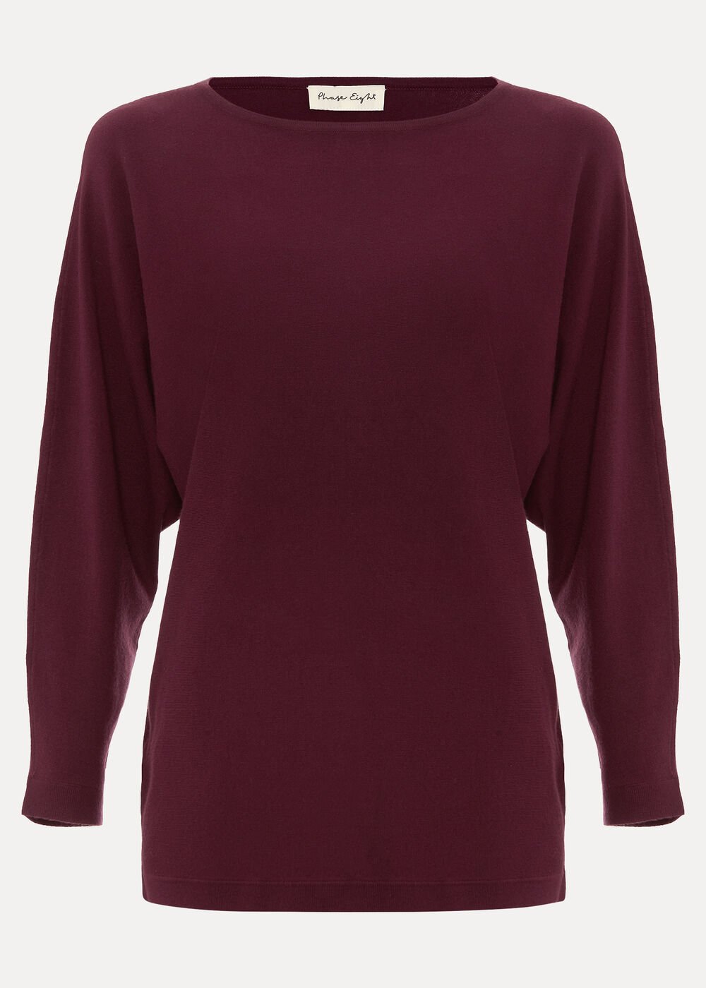 Long Line Cristine Jumper Burgundy