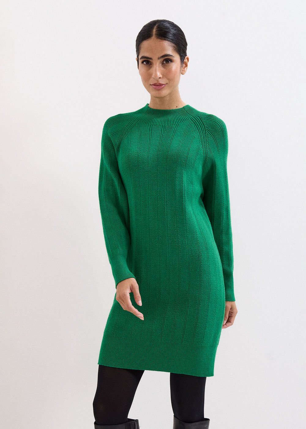 Eleana Green Knit Dress Green