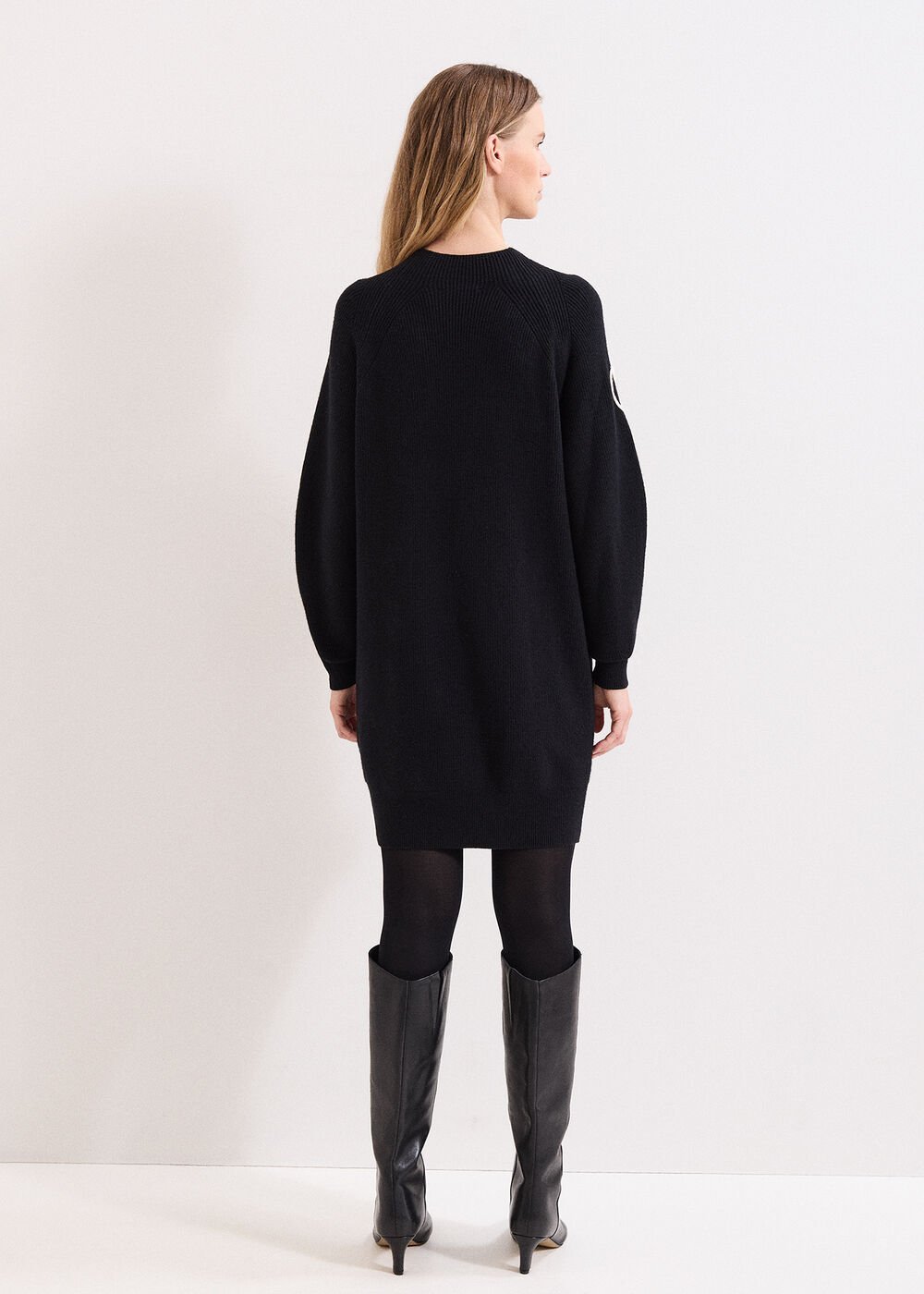 Rosa Jumper Dress Black/Ivory