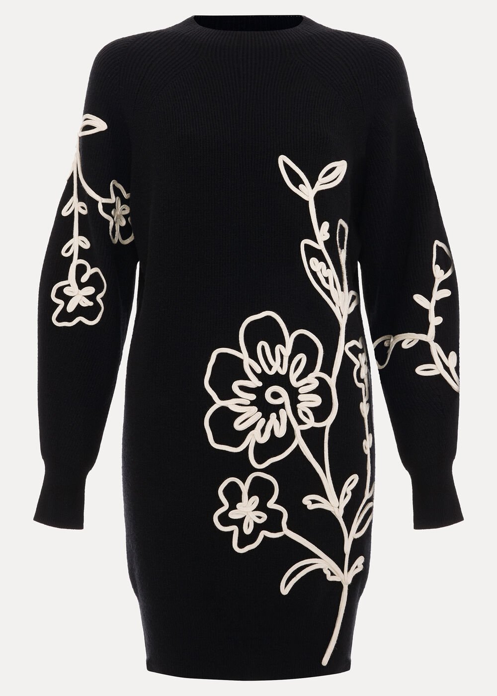 Rosa Jumper Dress Black/Ivory
