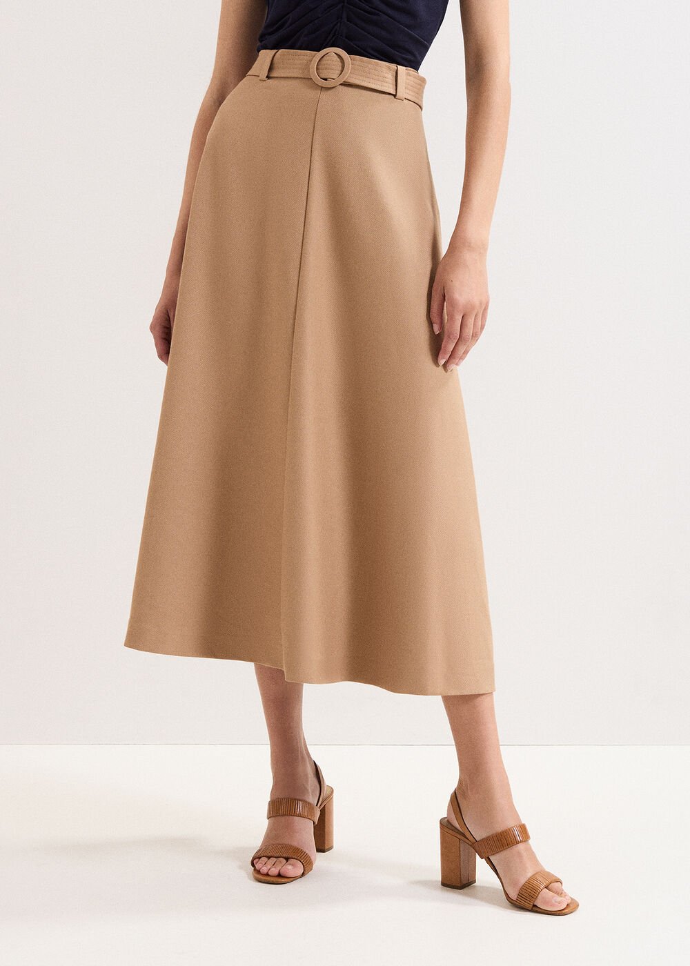 Rochelle Midi Skirt Camel