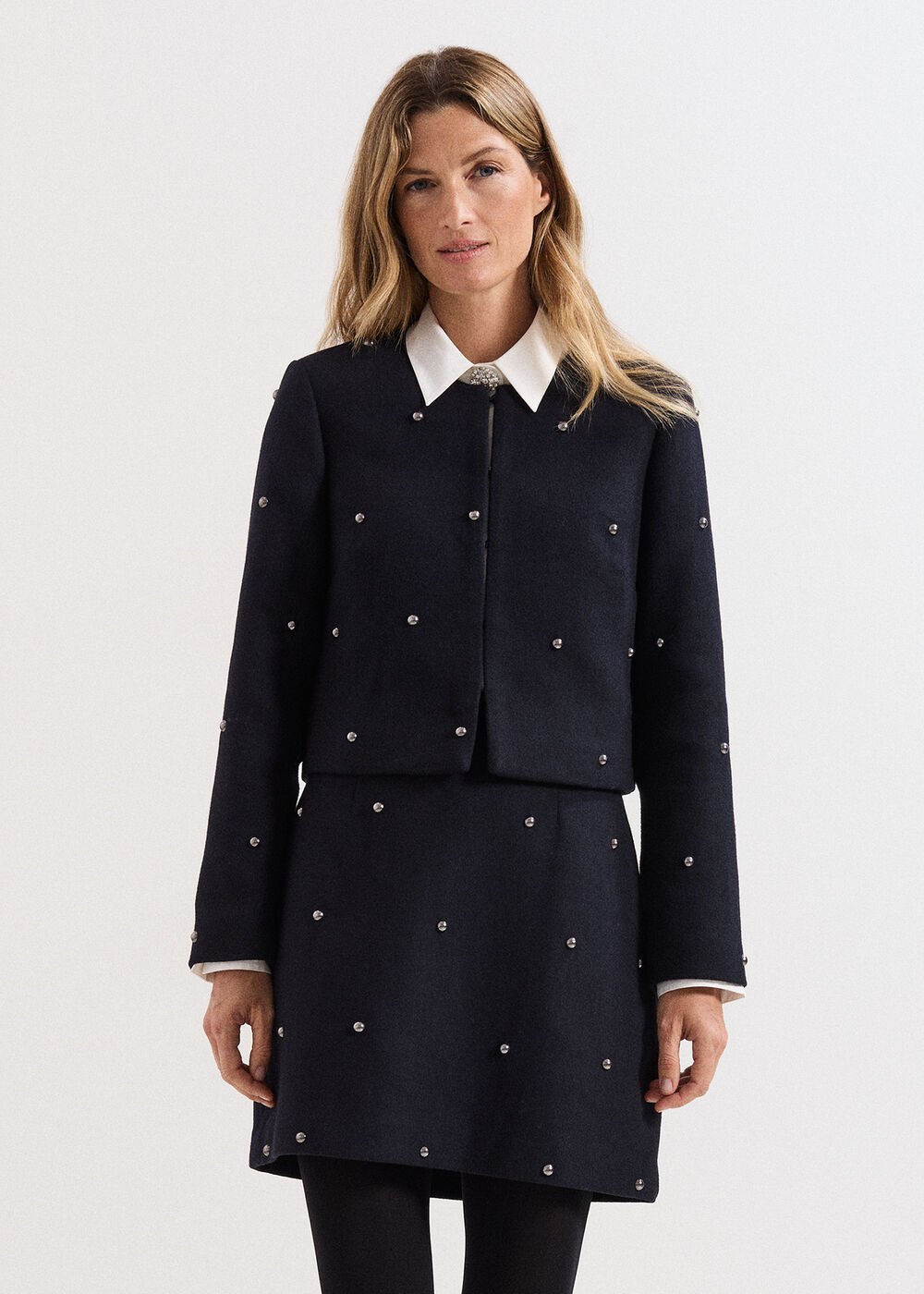 Rue Cropped Jacket Black