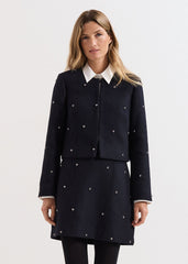 Rue Cropped Jacket Black