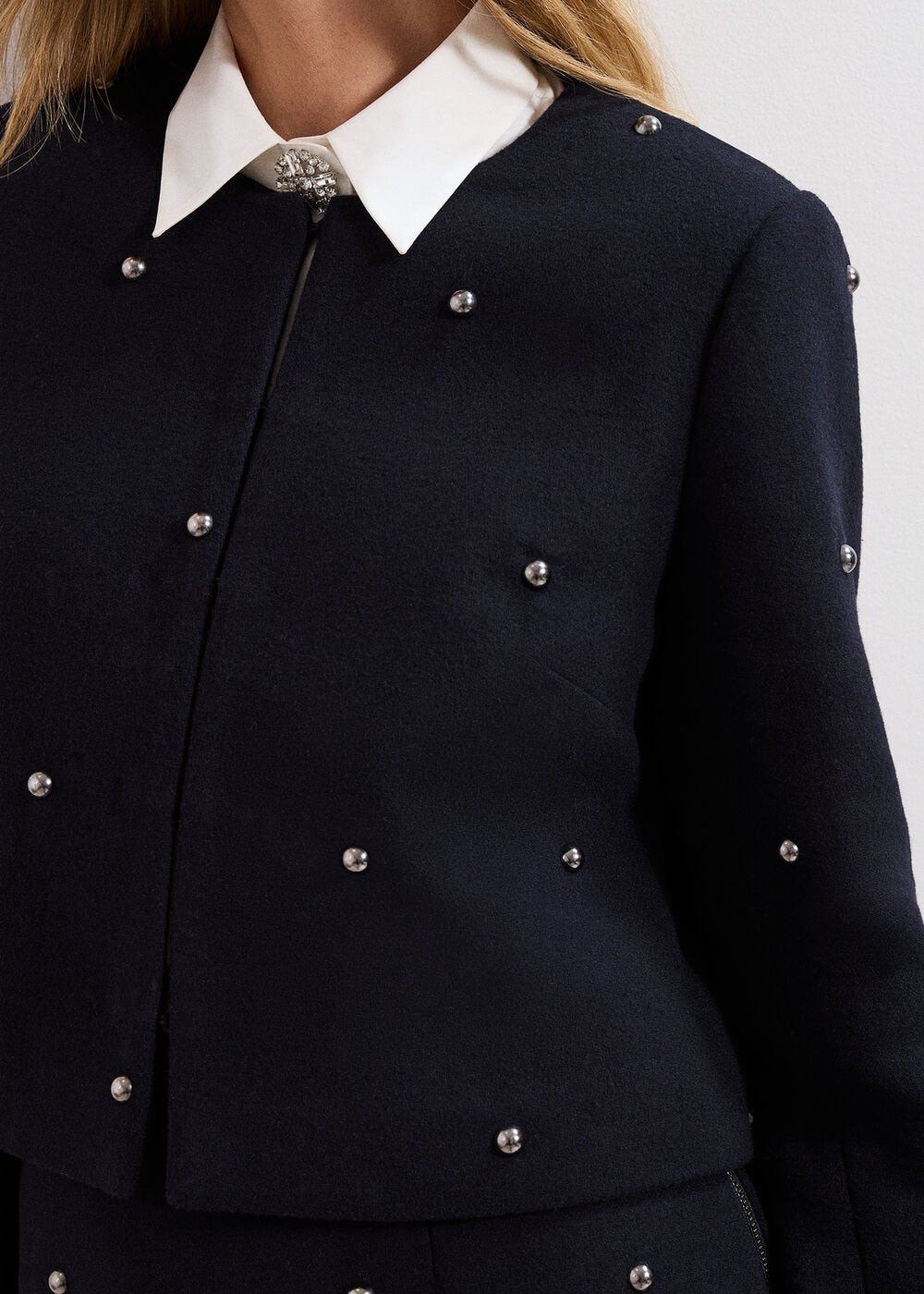 Rue Cropped Jacket Black