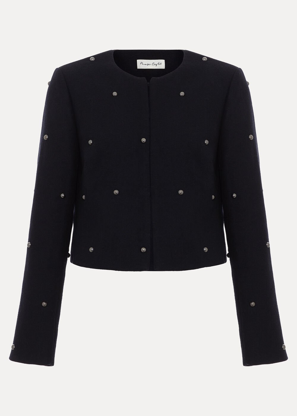 Rue Cropped Jacket Black