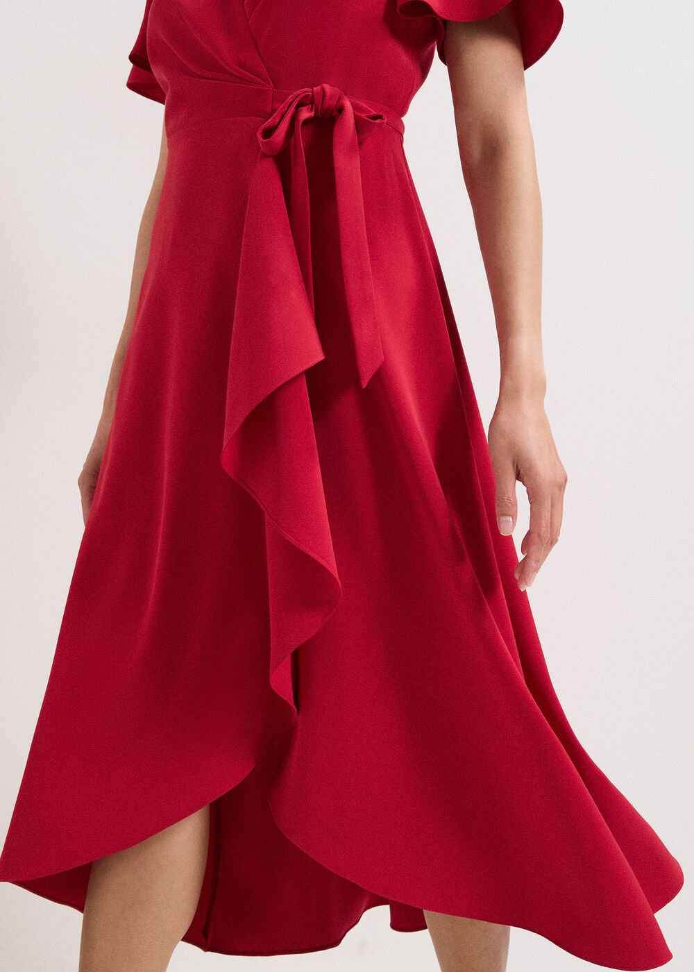 Julissa Wrap Dress Red