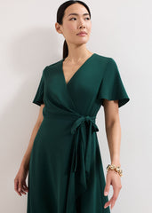 Julissa Wrap Dress Green