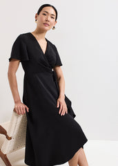 Julissa Wrap Dress Black
