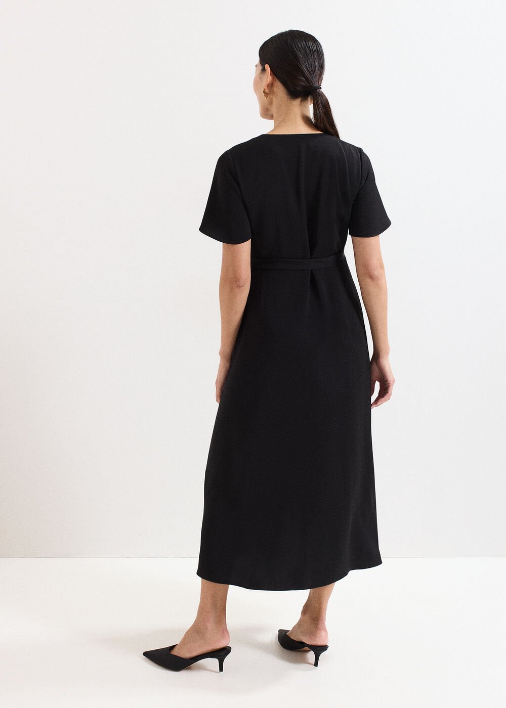 Julissa Wrap Dress Black