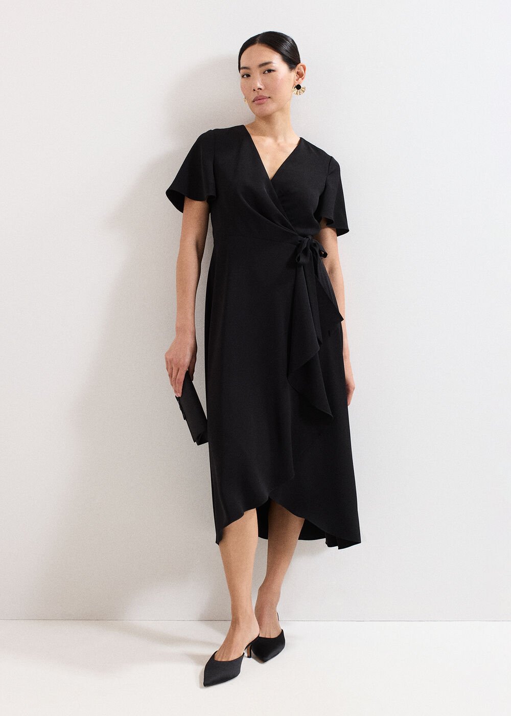 Julissa Wrap Dress Black