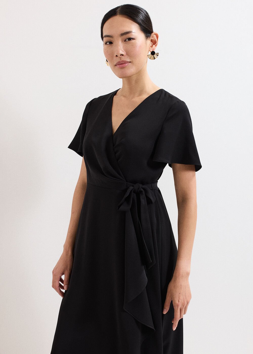 Julissa Wrap Dress Black