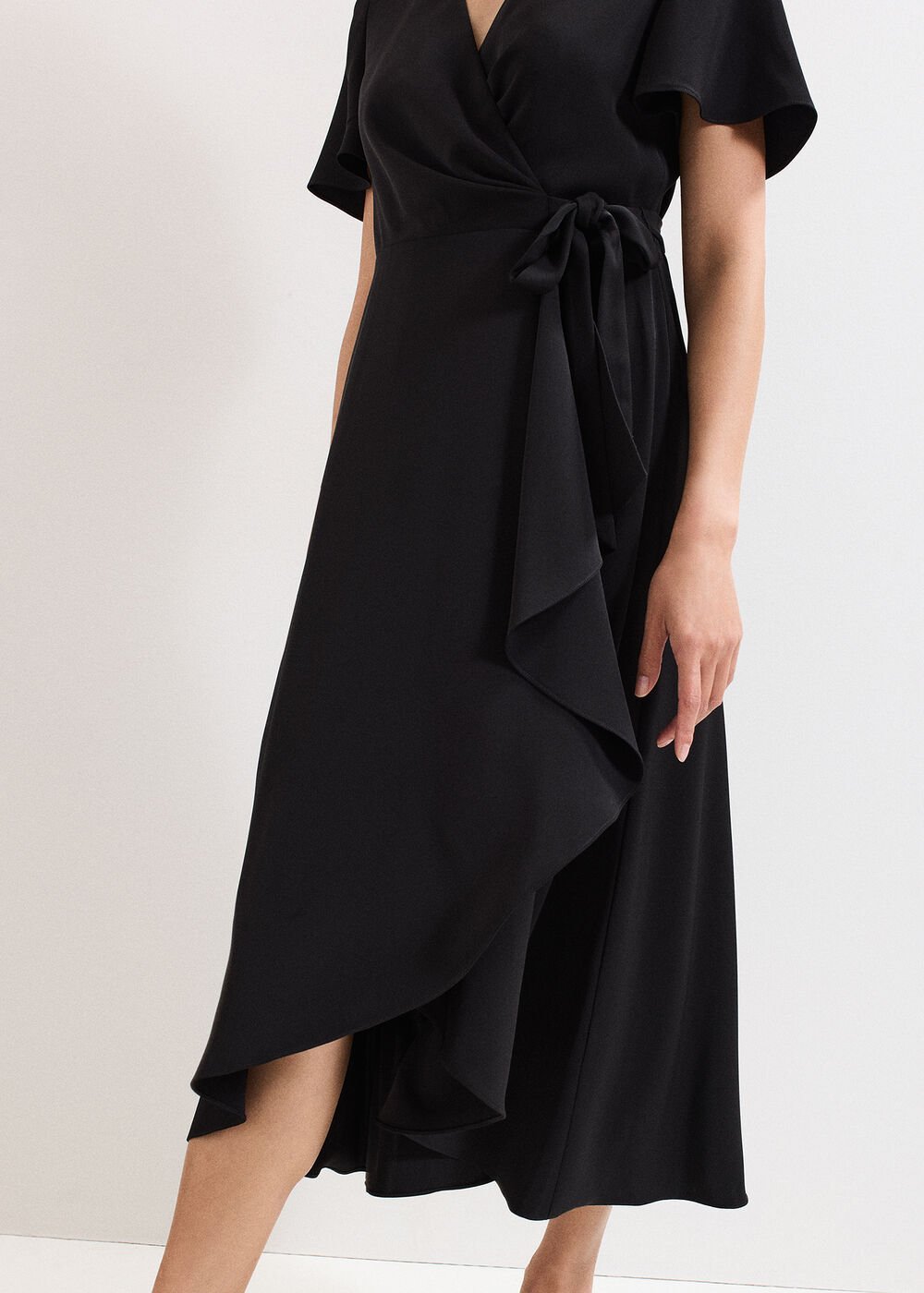 Julissa Wrap Dress Black