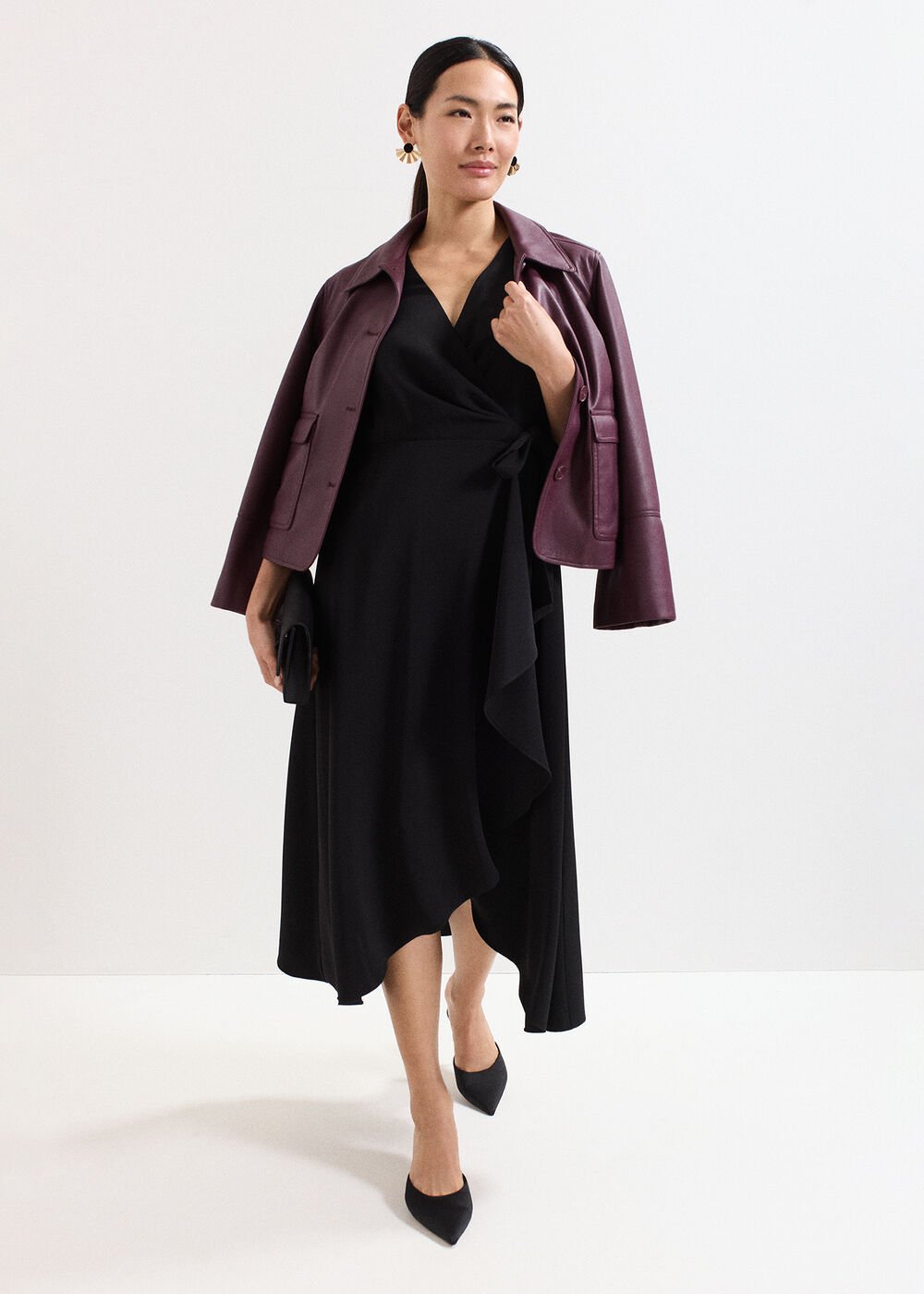 Julissa Wrap Dress Black