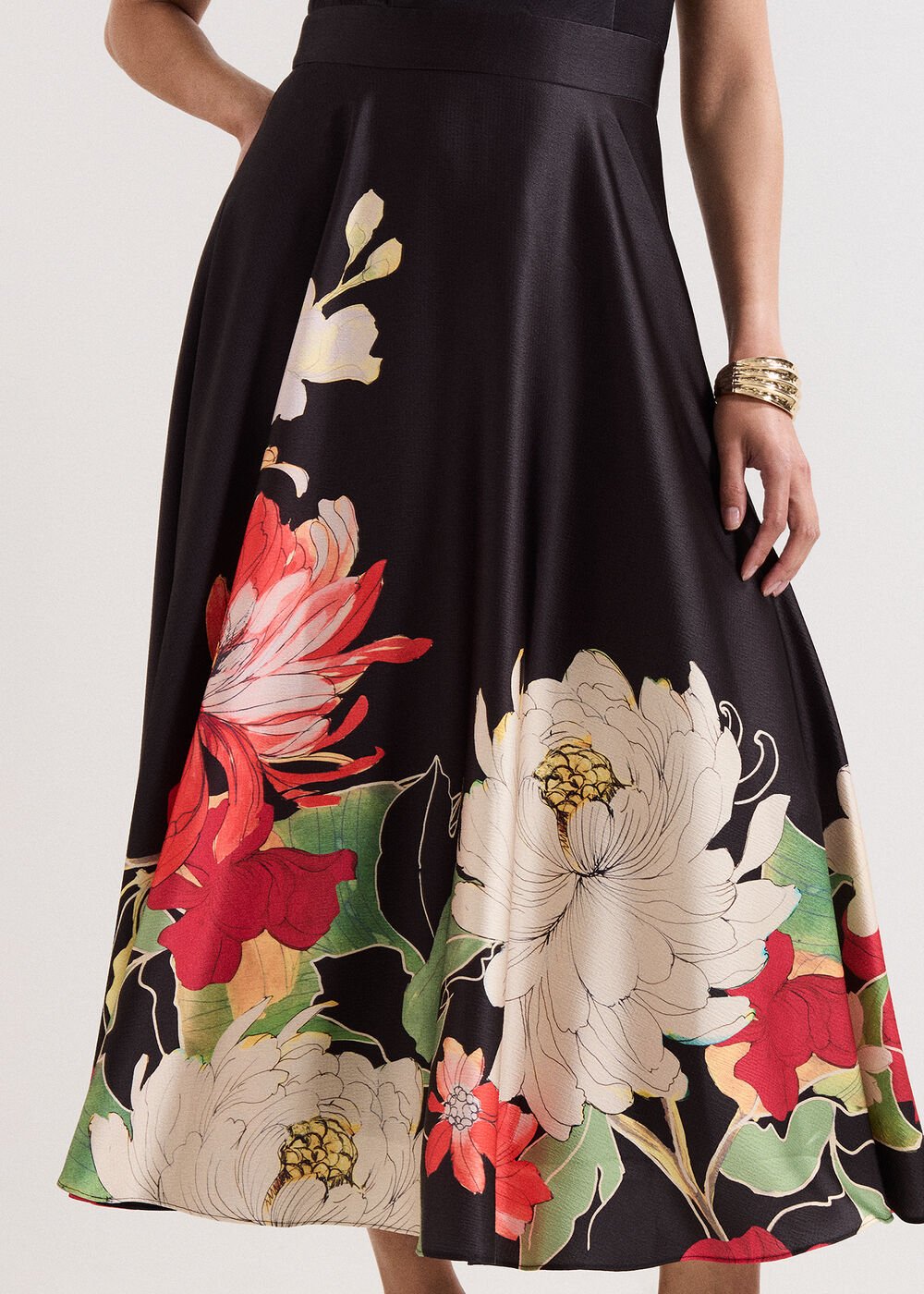 Cheryl Printed Midi Dress Multi