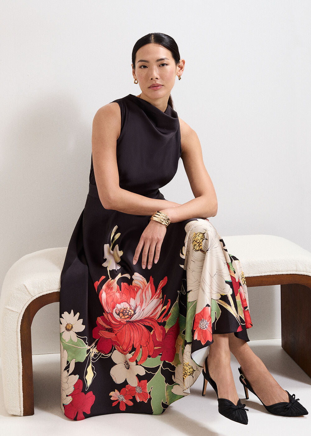 Petite Cheryl Midi Dress Multi
