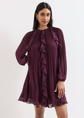Layla Swing Dress Burgundy