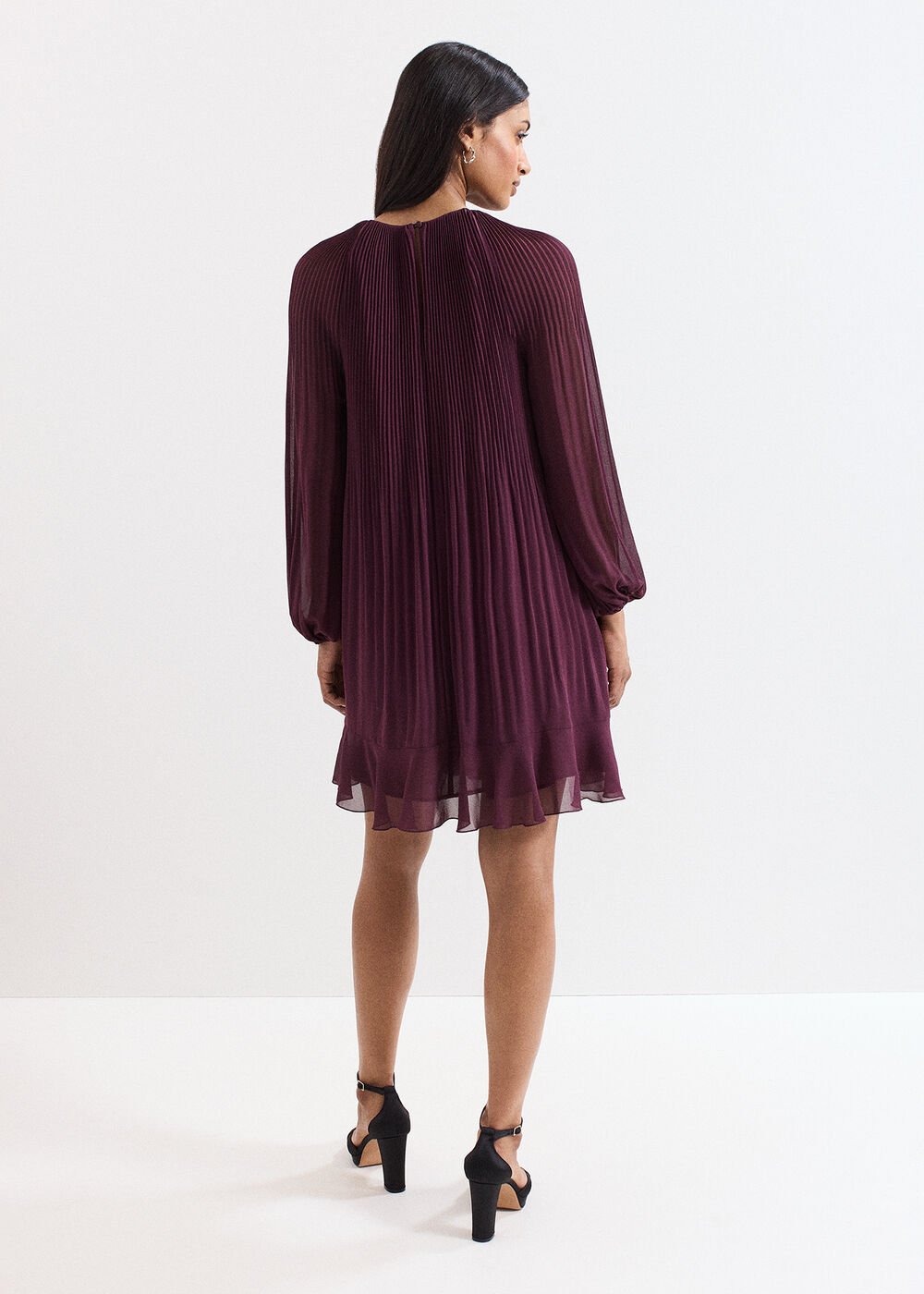 Layla Swing Dress Burgundy