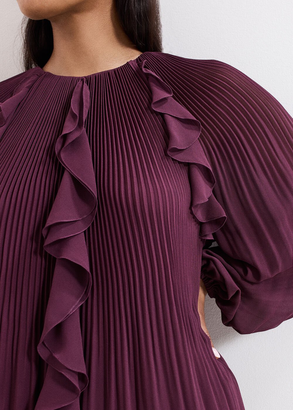 Layla Swing Dress Burgundy