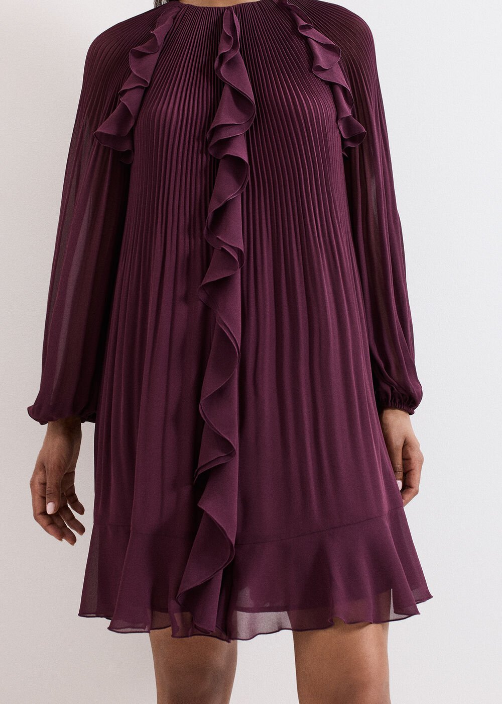 Layla Swing Dress Burgundy