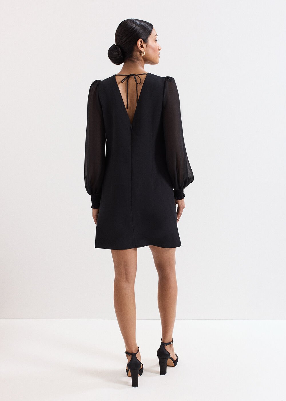 Jamie Bow Dress Black