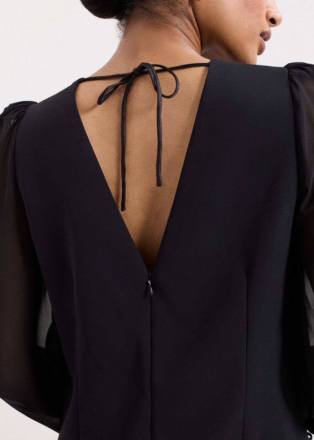 Jamie Bow Dress Black