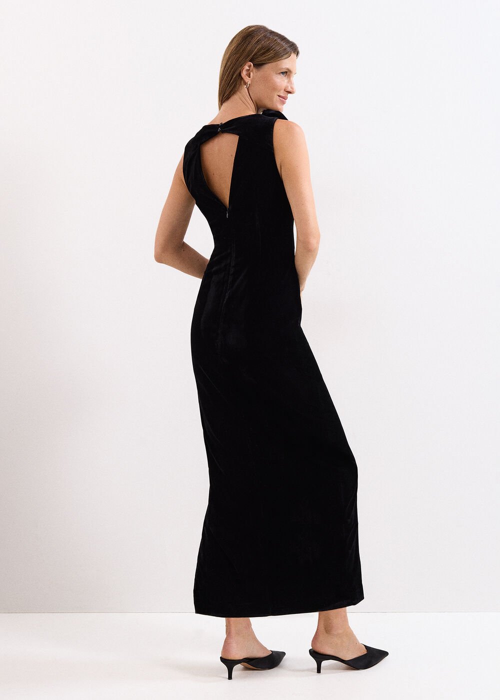 Melony Velvet Dress Black