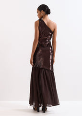 Lola Sequin Dress Brown