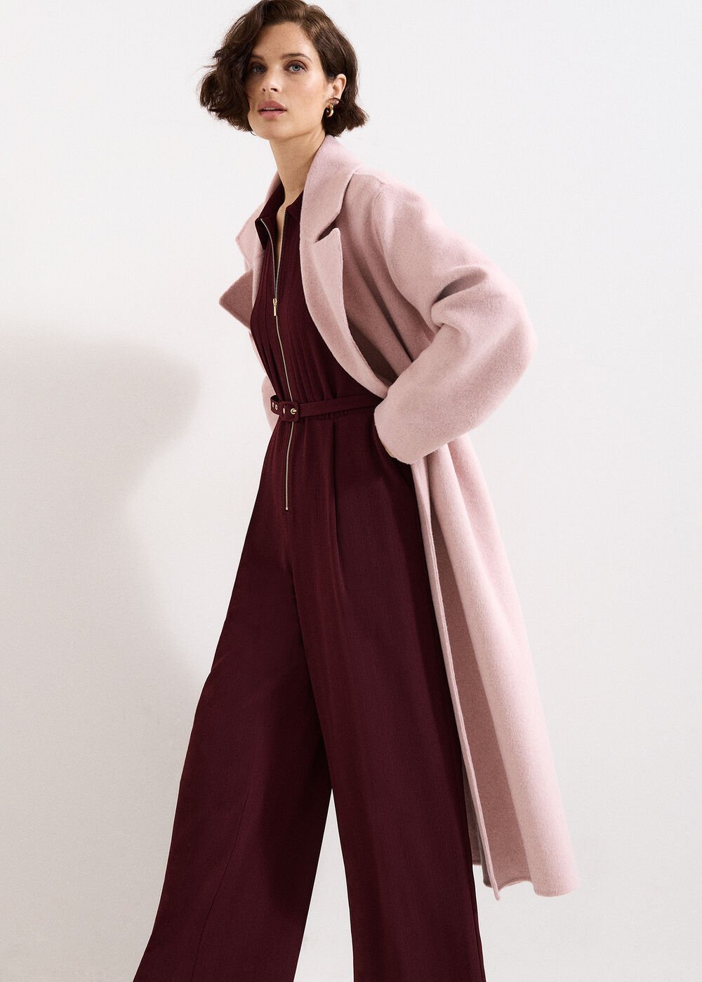 Petite Candice Jumpsuit Burgundy