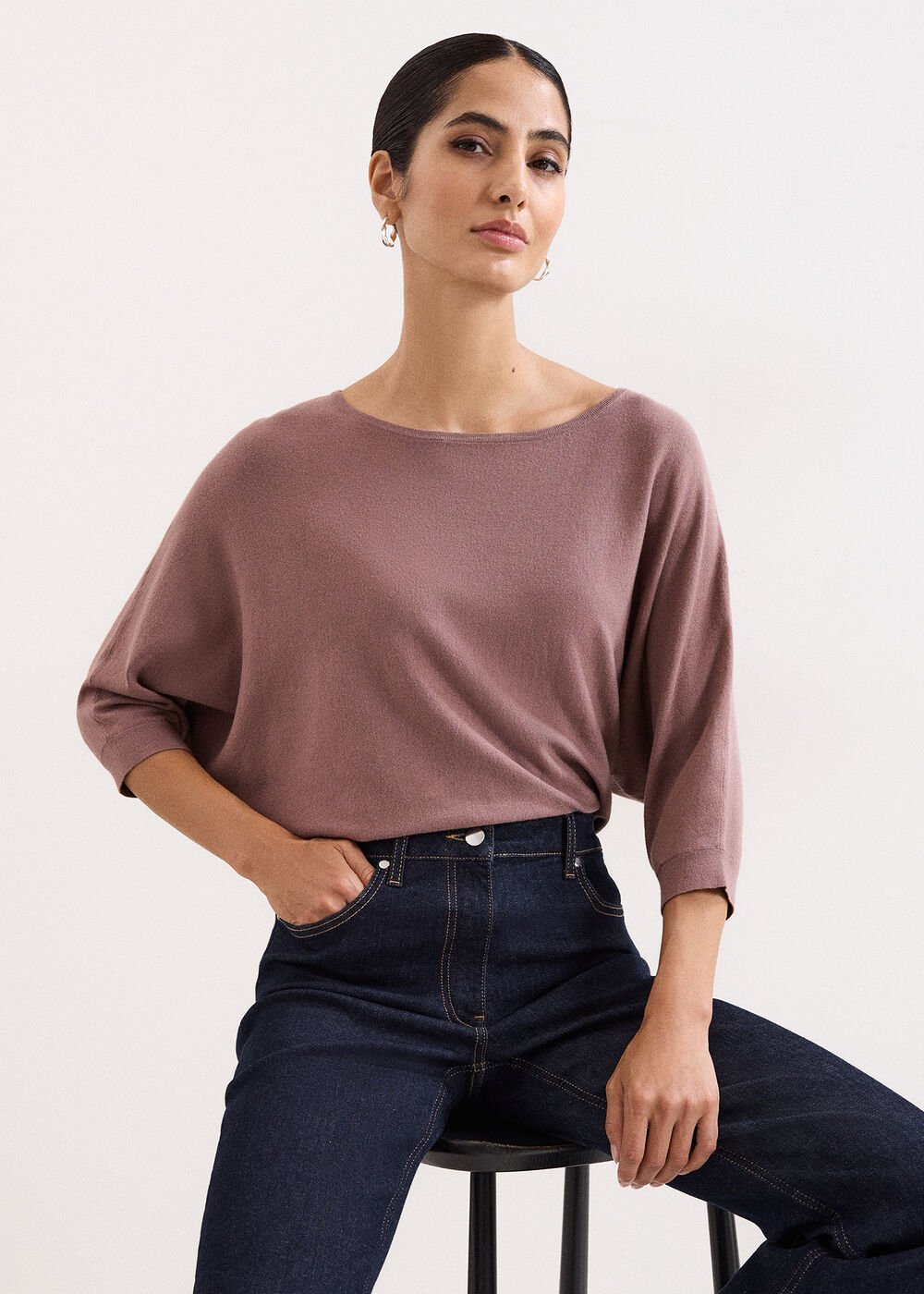 Cristine Knit Jumper Brown