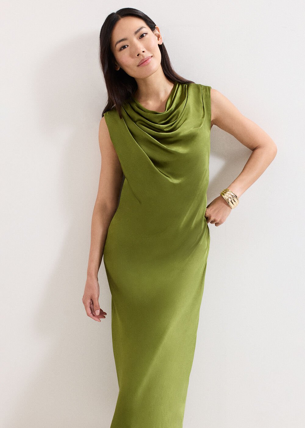 Hallie Midi Dress Green