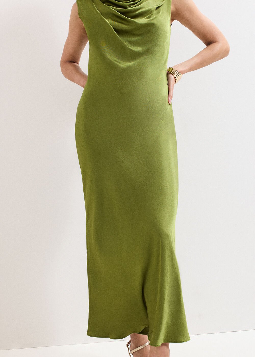 Hallie Midi Dress Green