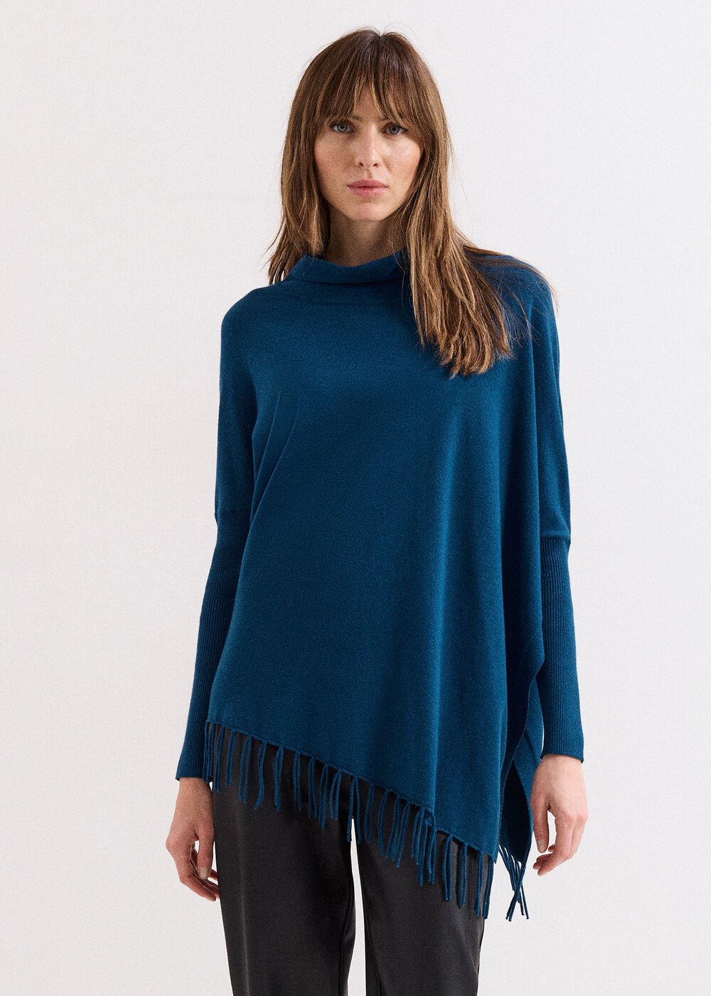 Athena Tassel Knit Blue