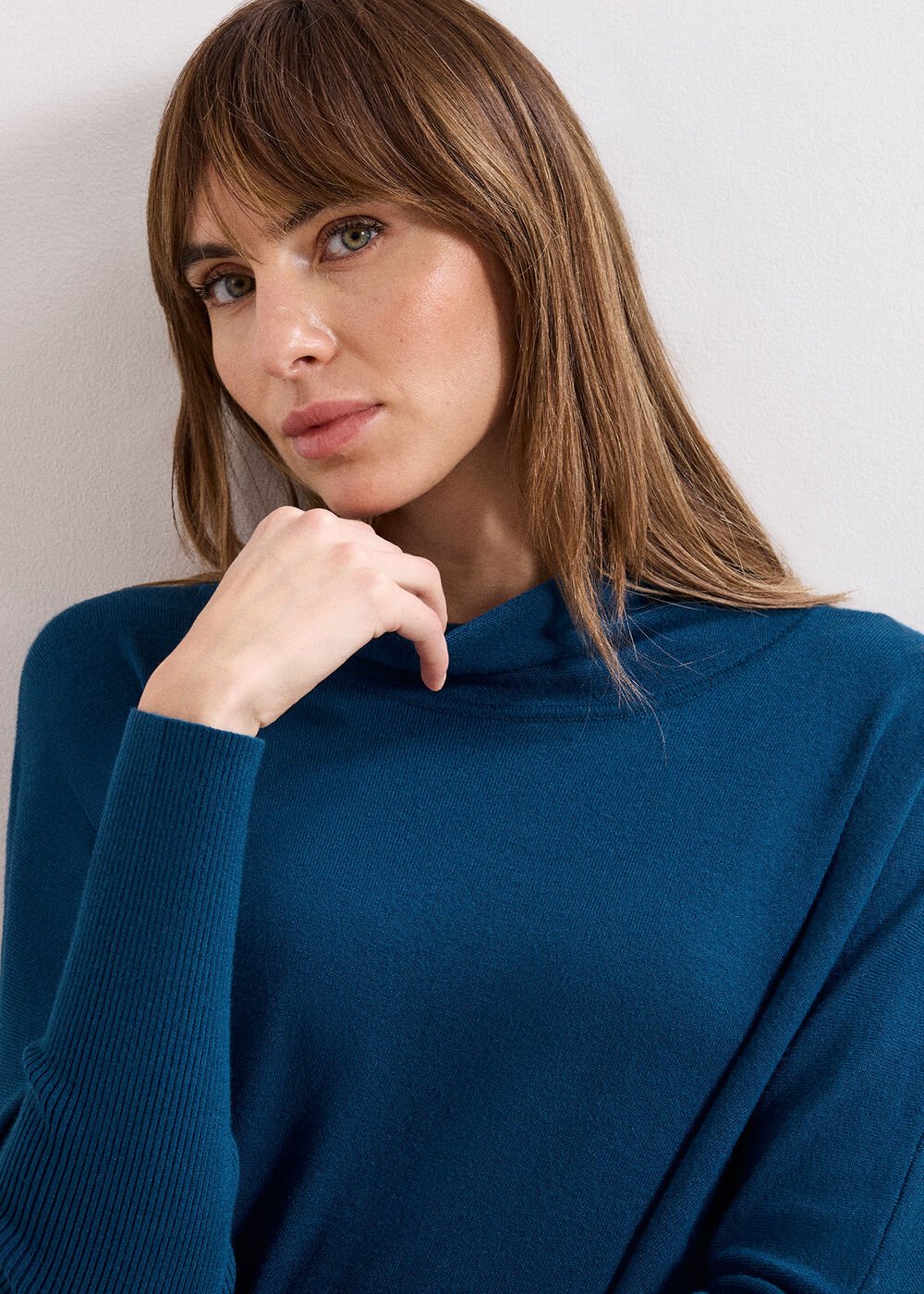 Athena Tassel Knit Blue