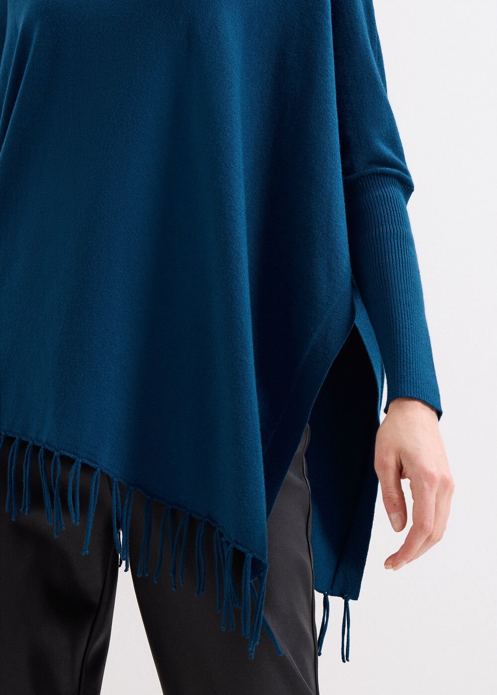 Athena Tassel Knit Blue
