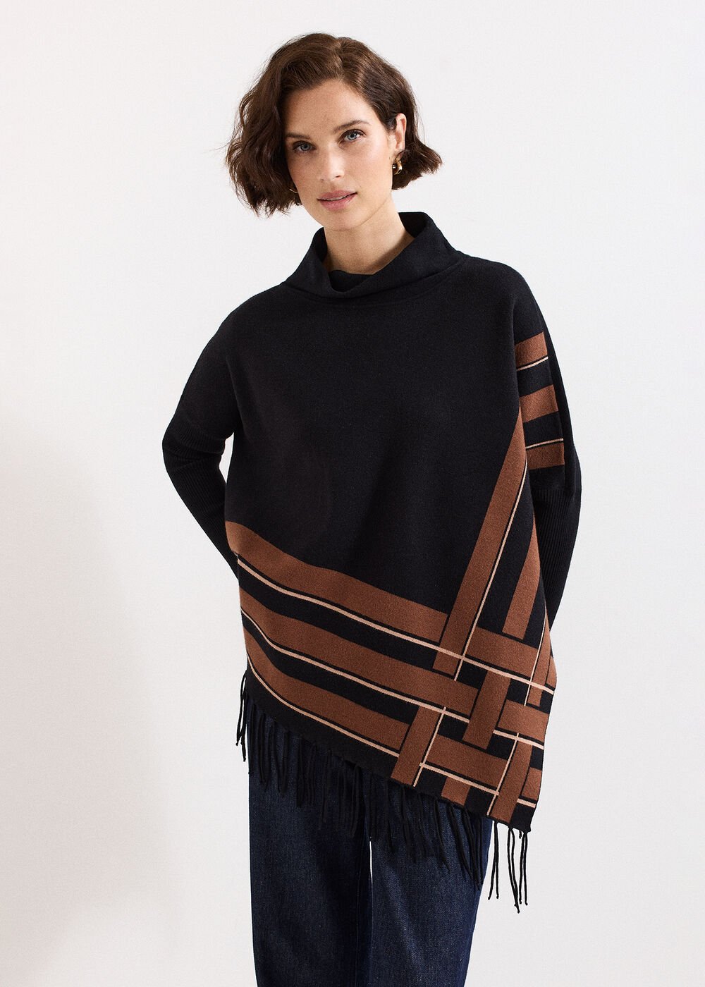 Athena Tassel Jumper Black