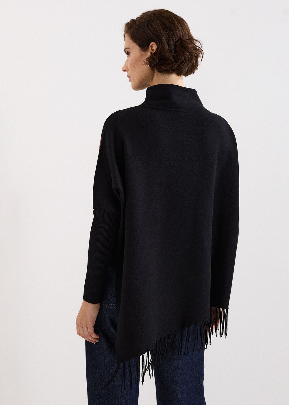 Athena Tassel Jumper Black