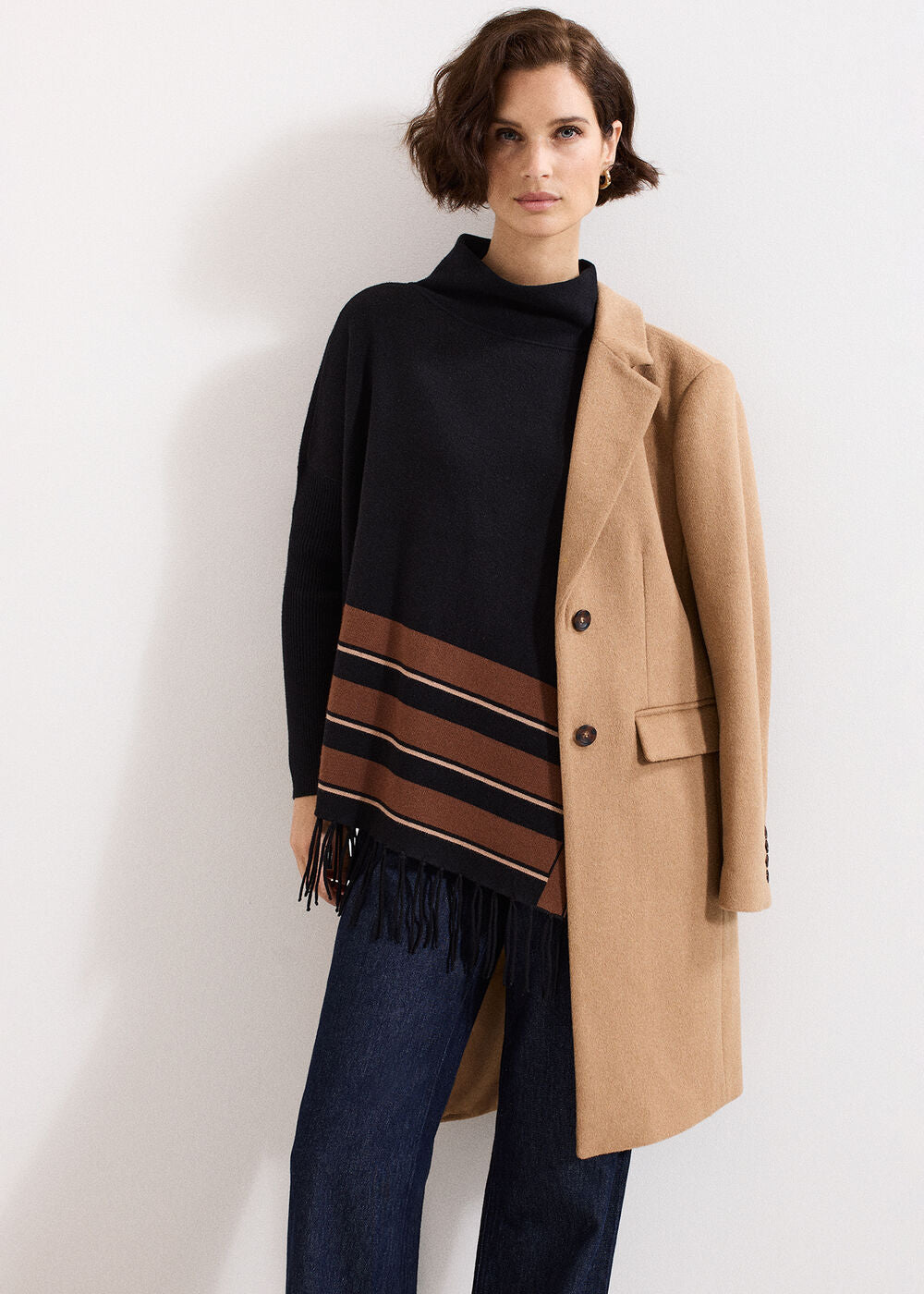 Athena Tassel Jumper Black