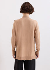 Holly Button Jumper Brown