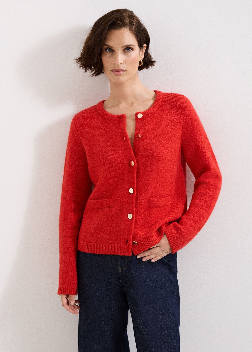 Jade Cardigan Red