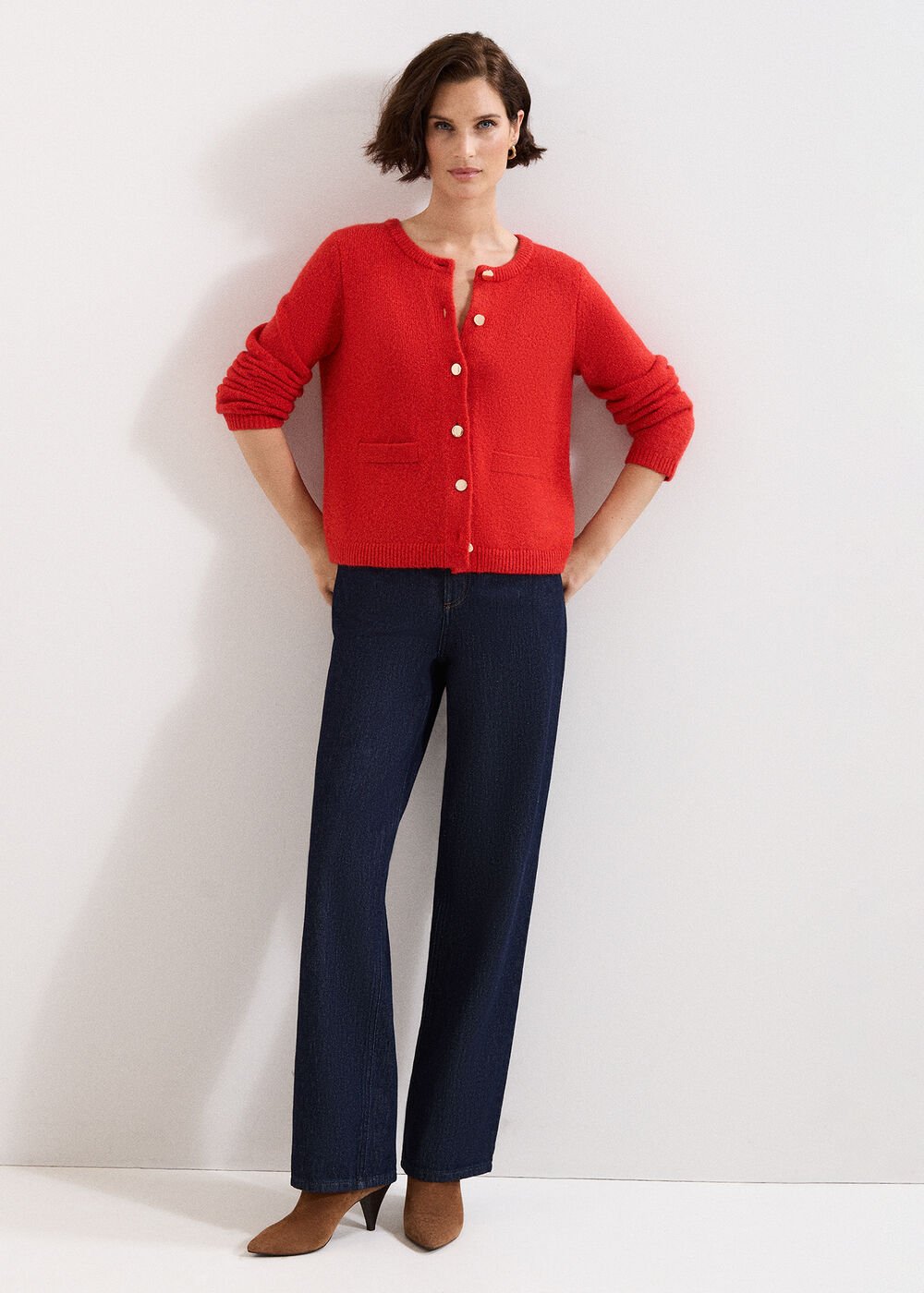 Jade Cardigan Red