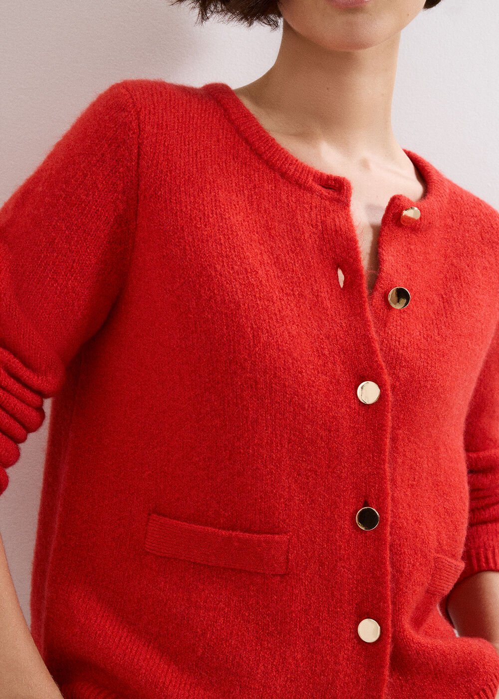 Jade Cardigan Red