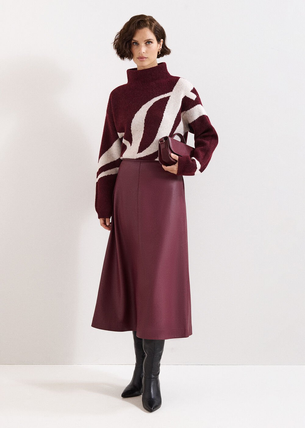 Stephanie Jumper Burgundy