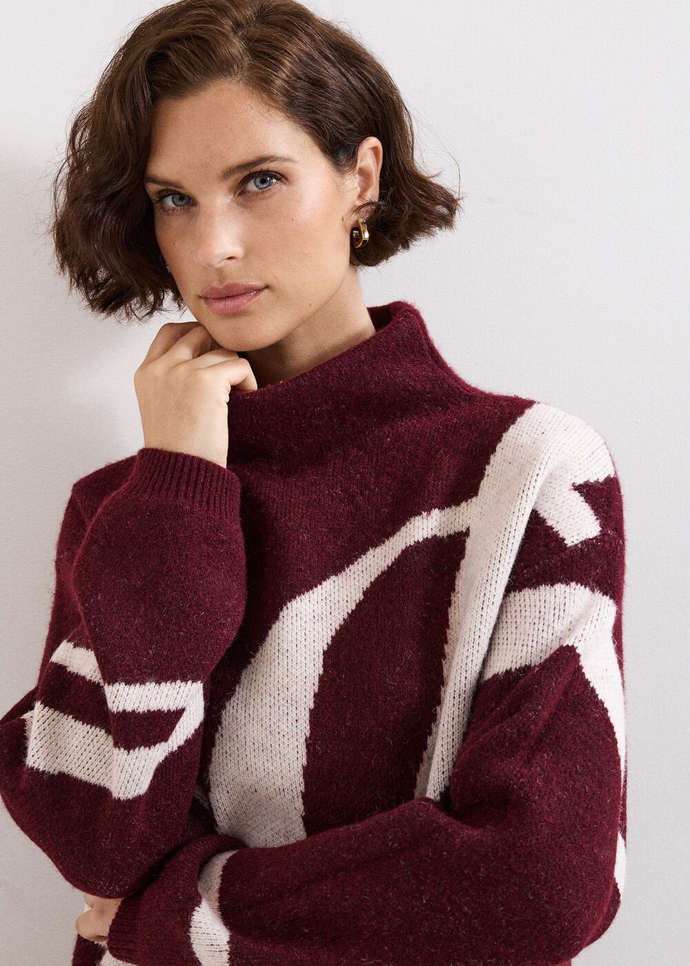 Stephanie Jumper Burgundy