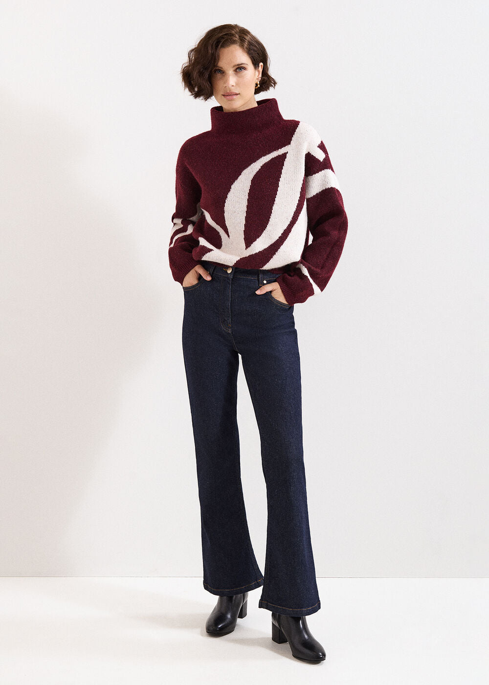 Stephanie Jumper Burgundy