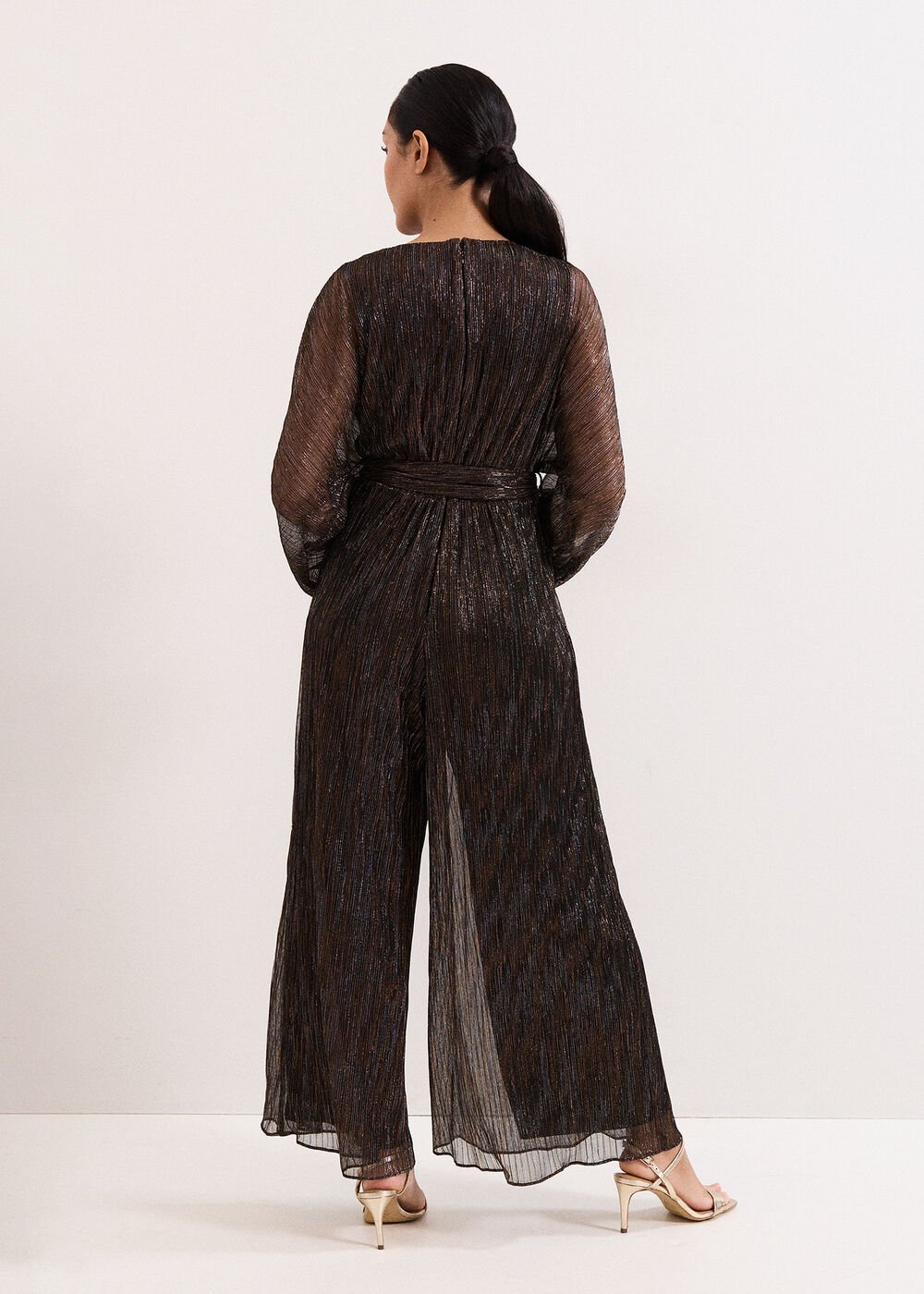 Petite Rachel Jumpsuit Gold